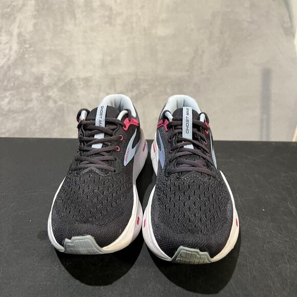 Brooks Ghost Max Shoes Womens 9 Black Blue Running Cushioned 1203951B082 - Picture 2 of 10